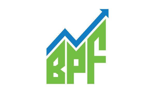 BPF financial logo design vector template.