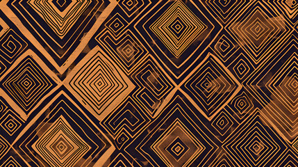 A network of earthy-toned lines intersecting in a mesmerizing geometric pattern, reminiscent of ancient tribal art