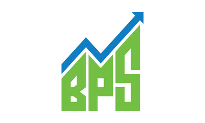 BPS financial logo design vector template.