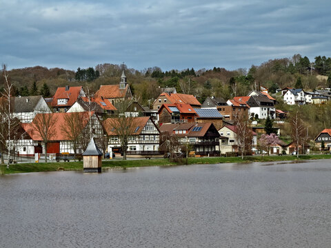 Niederwerbe on the Shore of Lake Eder