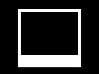 Blank photo frame isolated on a black background, 4x3, 4:3 ratio.