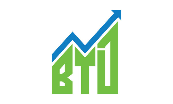 BTD financial logo design vector template.