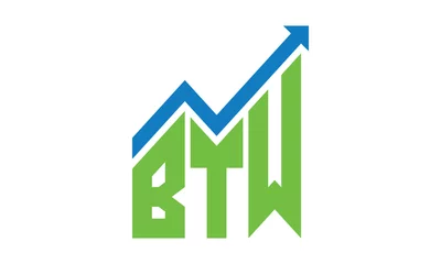Fotobehang BTW financial logo design vector template. © Gakiya