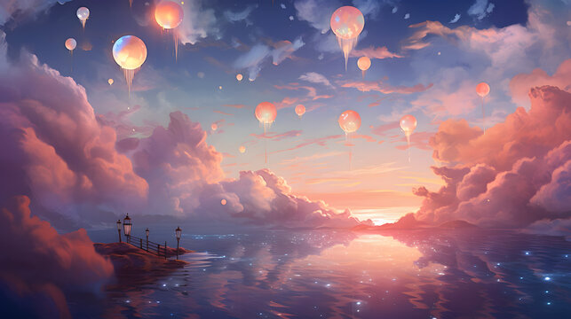 cool dreamy fantasy style wallpaper, dreamy wallpaper, dreamy colorfull bright wallpaper