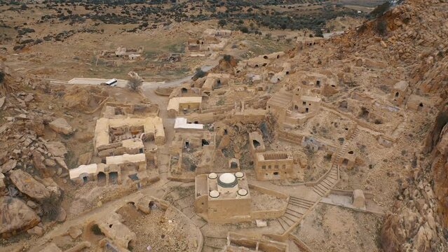 Aerial, Zriba El Alia, Abandoned Berber Village, Tunisia
