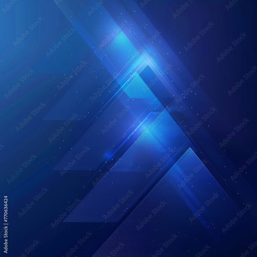 Poster contemporary abstract blue backdrop with a zigzag pattern. cutting-edge design. themes include innov