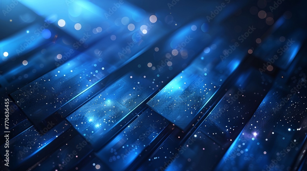 Poster contemporary abstract blue backdrop with a zigzag pattern. cutting-edge design. themes include innov