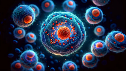 The Abstract Beauty of Cellular Replication and Division