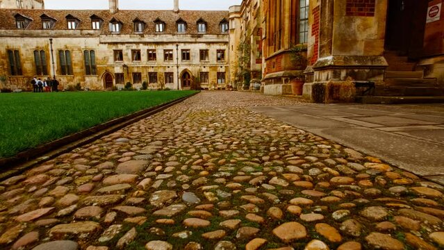 Pembroke College at the University of Cambridge, England, UK, offers a blend of historic beauty and academic pursuit in a lush setting