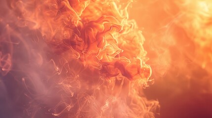 Obraz premium Soft smoke, warm light background