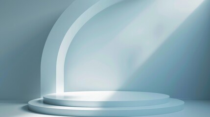 Obraz premium KS Abstract light blue background with empty spac