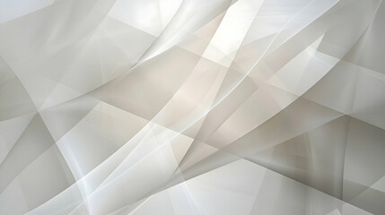 Intersecting lines in soft grey and beige, creating an abstract focal point - obrazy, fototapety, plakaty