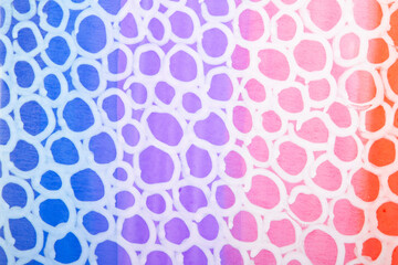 Felt Pen Lines and Colours on a White Background With Bubble Circles