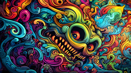 colorful spychedelic style wallpaper, psychedelic style wallpapper colorful vibe, trippy wallpaper, tipping