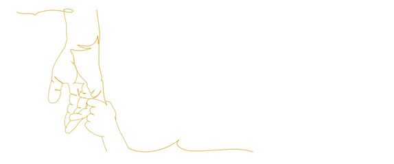 Fototapeta premium Father's day icon in line art style. Father's day symbol.