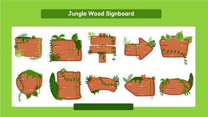 Jungle Wood Signboard