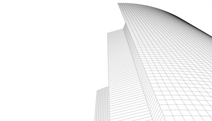 Fototapeta premium architecture building vector 3d illustration