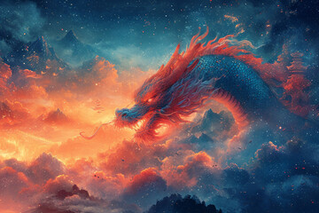 dragon in the sky