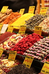 Variété de thé dans le Grand Bazar - Istanbul 