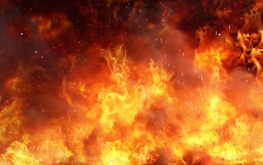 A close up of a fire with orange flames