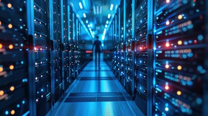 Obraz premium Data Transfer Optimization with Content Delivery Networks (CDNs),