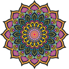 vector illustration of Mandala art