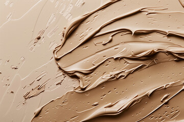 Top view of chocolate cream cake as abstract background.. .Minimal concept.