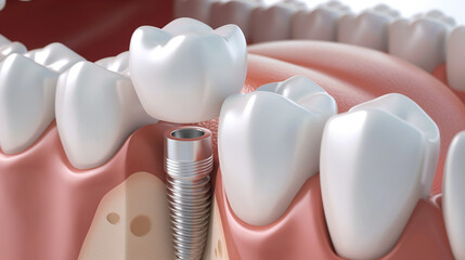 Conceito de Implante dentário - Papel de parede 