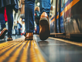 people walking on the street