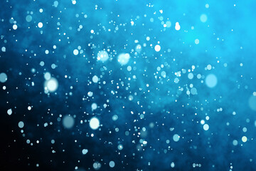 Obraz premium Serene Blue Bokeh Background.