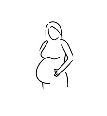 Pregnant woman , pregnancy, future mother, maternity. motherhood. Expecting birth 