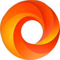 Simplicity in Design: An Orange Round Circle Vector Logo