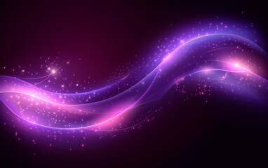 A purple background with a purple line that has a lot of sparkles
