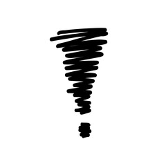 Hand Drawn Sketch Exclamation Mark