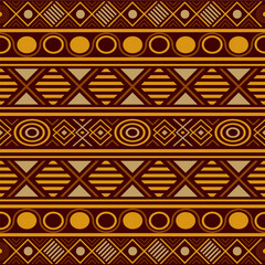 Vector illustration of a seamless ethnic textile design pattern background