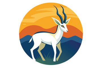 vector-graphics--illustration-in-the-form-of-a-deer.eps