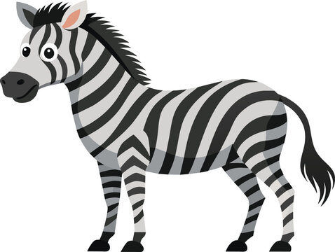 zebra-animal-flat-vector-illustration-on-white-bac.eps