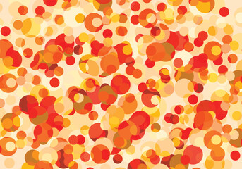 Autumn vector wallpaper. Colorful lenses. Festive hand drawn illustration backdrop III.