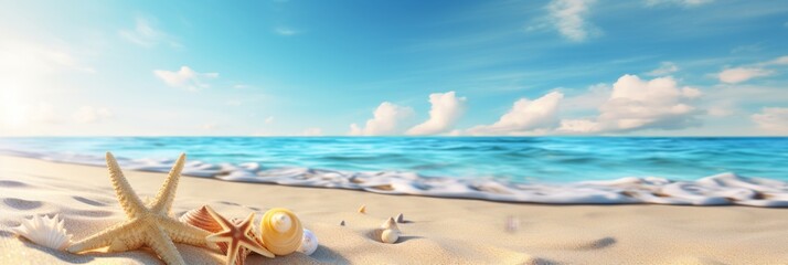 Fototapeta na wymiar seashell background on the shore