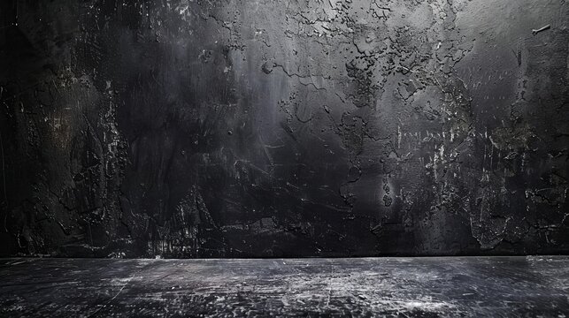 A rough black wall texture, providing a dark and concrete-like background