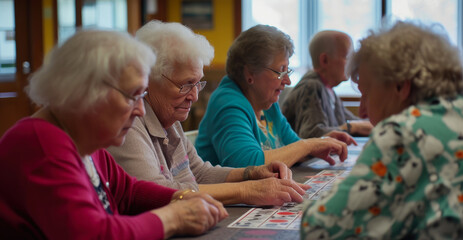 Bingo Bliss: Seniors Cherish Game Time