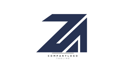 Alphabet letters Initials Monogram logo ZA, ZA INITIAL, ZA letter