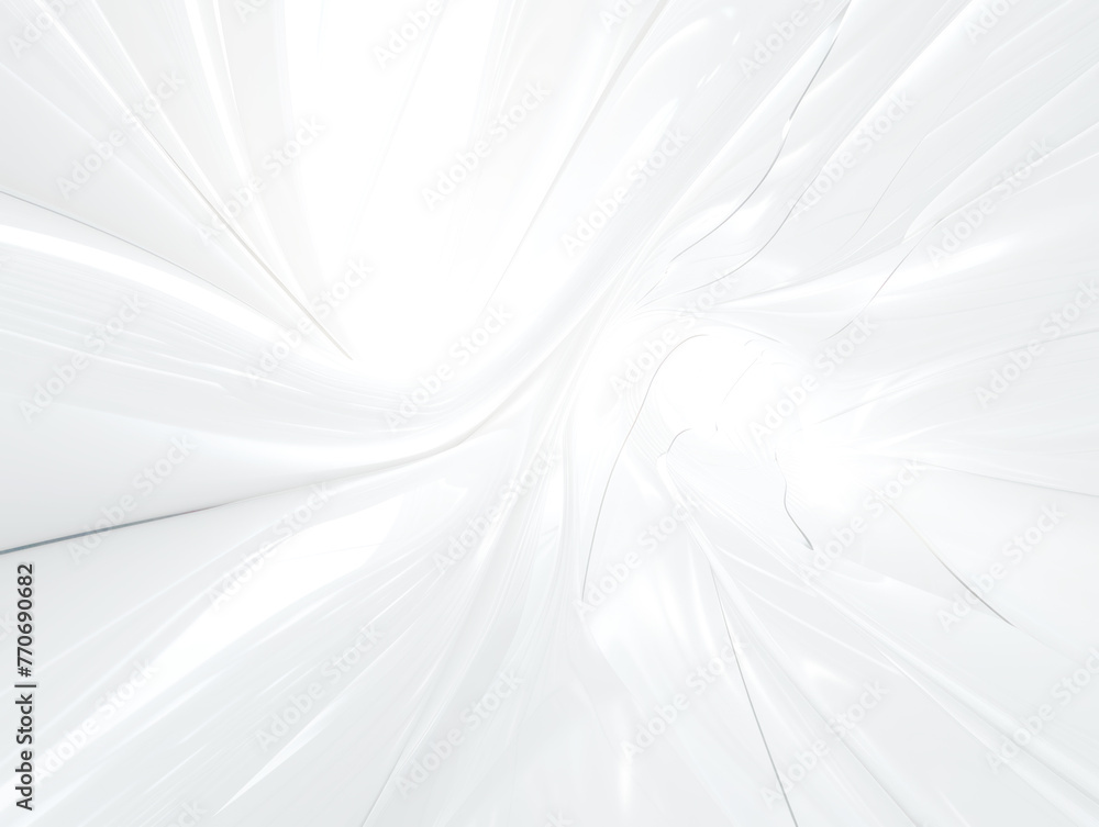 Poster an abstract white geometrical pattern, modern design on a light background, concept of contemporary 