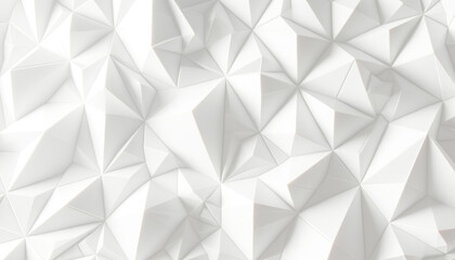 White abstract geometric shapes creating a modern background, visually suggesting a paper art style, Generative AI. Generative AI