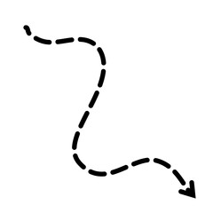 Curved Point Arrow