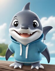 shark cartoon character