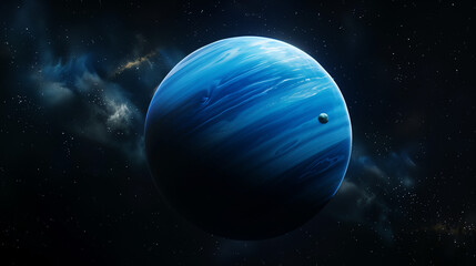 Neptune, named after the Roman god of the sea, is the eighth and farthest planet from the Sun in...