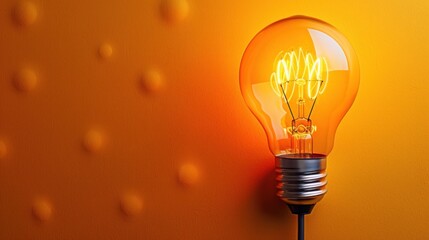 minimalist background of Bright idea for business growth
