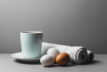 - simple breakfast in the countryside