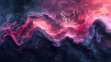 Abstract background in free form like liquid in purple tones. - obrazy, fototapety, plakaty